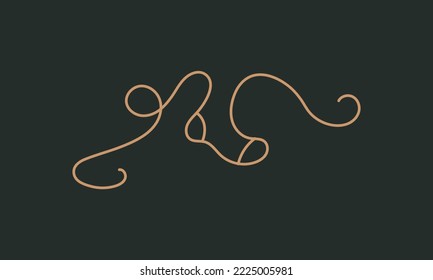 Continuous one line of silhouette of socks. Minimal style. Perfect for cards, party invitations, posters, stickers, clothing. Clothing concept