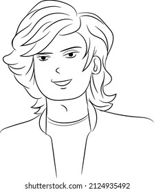 Continuous one men face line Arts