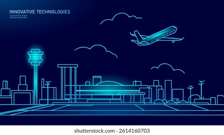 Continuous one single line art passenger airplane travel concept. Fast flying to the left plain cargo trip white sky business hand drawn sketch. Aviation transport tourism vector illustration