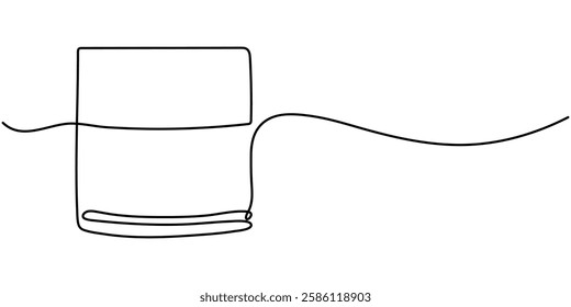 Continuous one single line drawing tube of cream. moisture Sunscreen icon vector illustration concept, Continuous one line drawing of cosmetics bottle packaging set. Cosmetic bottles single line.