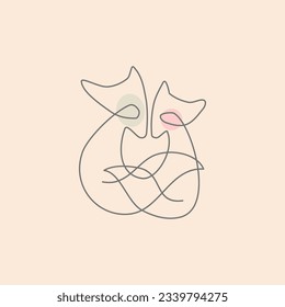 arte continuo de una línea: linaje