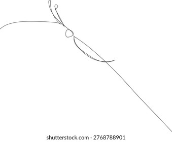 Continuous one-line drawing of cute dragonfly vector illustration pro vector, continuous line drawing of an agile dragonfly anisoptera animal mascot for insect lover icon