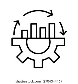 Ilustración vectorial de iconos de esquema de habilidades blandas continuas