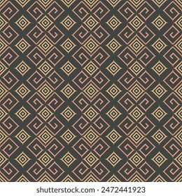 continuous pattern rectangle on black background