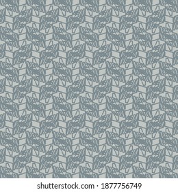 Continuous pattern, in shades of pale blue, composed mainly of parallelogram shapes highlighted by a kind of hatch. Textile design. Wallpaper texture.