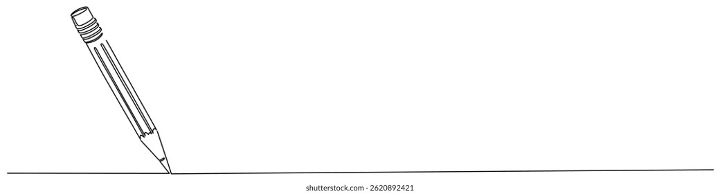 Continuous pencil line art vector for minimalist drawing, sketch design, and creative illustration. Ideal for abstract art, poster layout, branding elements, and modern visual decoration.