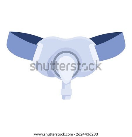 Continuous positive airway pressure - cpap - mask offering breathing assistance for sleep disorders