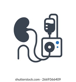 Continuous Renal Therapy Icon Isolated On White Background