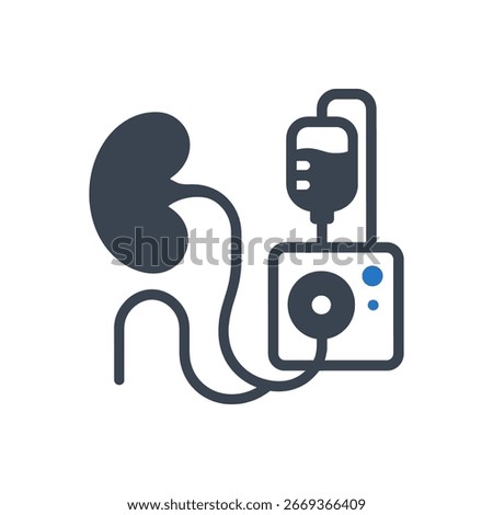 Continuous Renal Therapy Icon Isolated On White Background