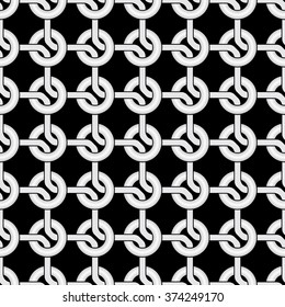 Continuous ring background. Seamless pattern. Vector.
