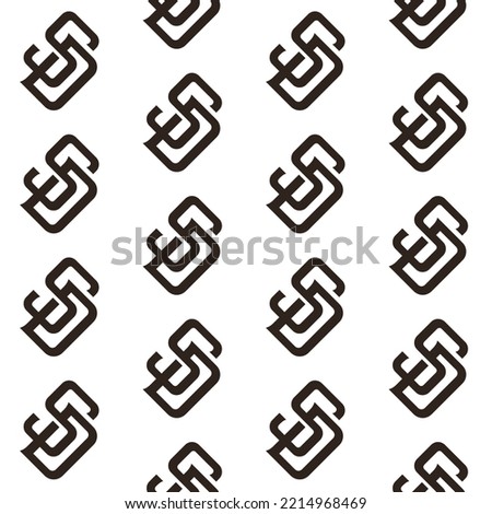 Continuous Seamless Pattern Decorative Texture Gold Yellow Brown Abstract SD San Diego Letters Logo Sign Symbol Emblem Badge Vector EPS PNG