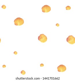 Continuous Seamless pattern Polka Soft orange color with a Soft red hue. Perfect for your design, textile, pattern fills, box, posters, cards, web page background etc. Pattern under the mask. Vector.