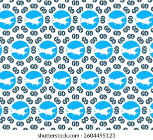 Continuous, seamless, and repetitive pattern. Background decorative designs are used for packaging, decoration, interior design, wallpapers, and banners.