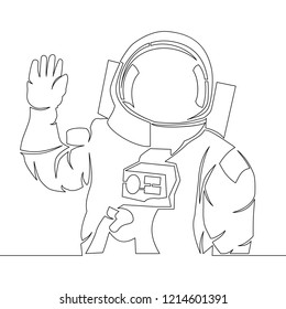 Astronaut Line Drawing Images, Stock Photos & Vectors | Shutterstock
