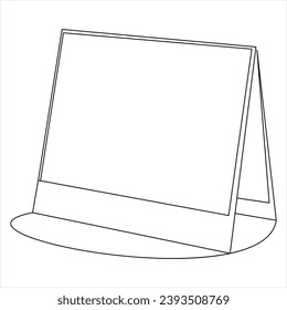 Continuous single line art drawing of calendar design graphic vector and illustration