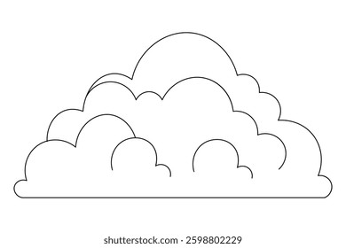 Continuous single line art drawing of speech bubble square shaped chat cloud and thought dialogue

