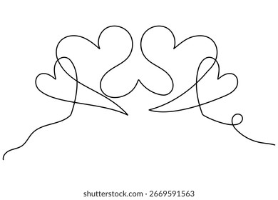Continuous single line art drawing of the speech bubble concept vector