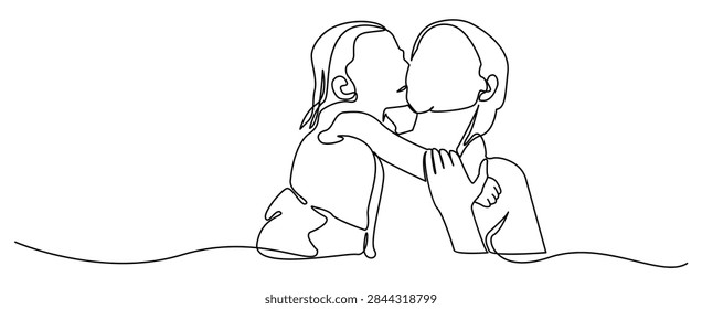 A continuous single line