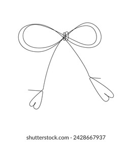 contínua línea de celebración contorno de arte vectorial dibujo e ilustración

