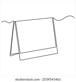 Ícone de calendário de desenho de linha única contínuo planejamento e conceito de programação ilustração gráfica de design