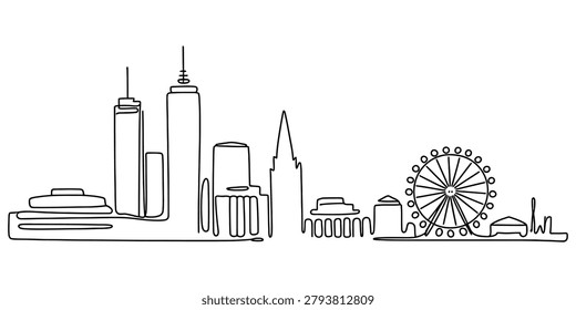 Continuous single line drawing