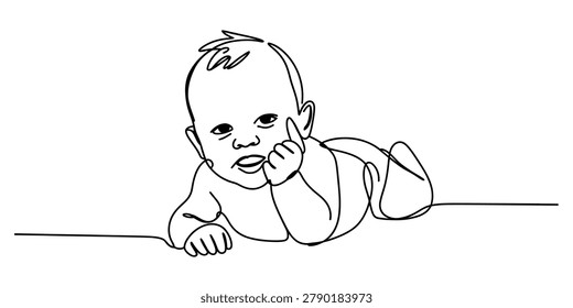 Continuous single line drawing