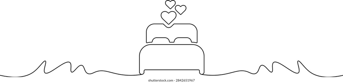 Continuous single line drawing