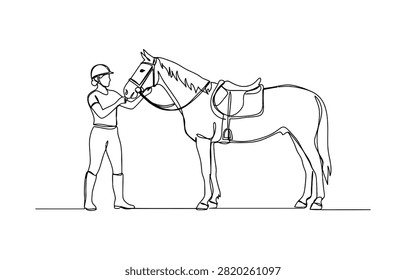 Continuous single line drawing