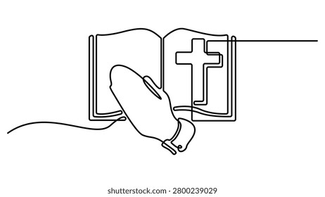 Continuous single line drawing