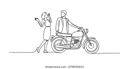 Continuous single line drawing