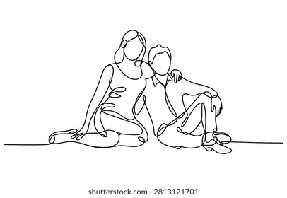 Continuous single line drawing
