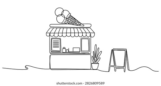 Continuous single line drawing