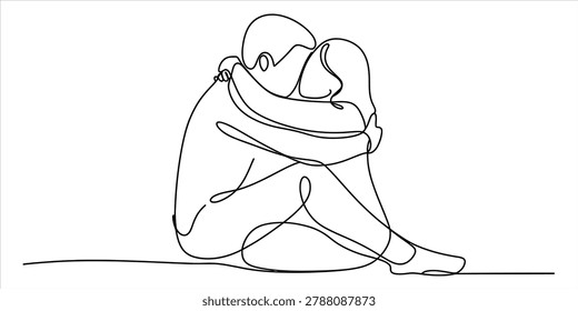 Continuous single line drawing