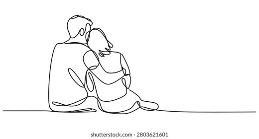 Continuous single line drawing