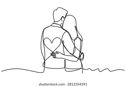 Continuous single line drawing