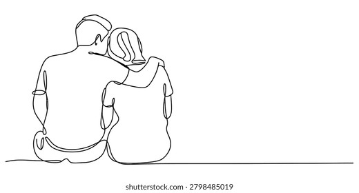 Continuous single line drawing