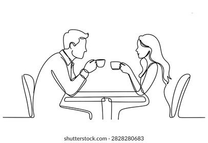 Continuous single line drawing