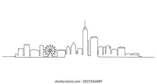 Continuous single line drawing