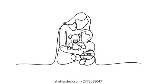 Continuous single line drawing