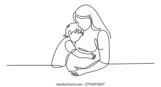 Continuous single line drawing