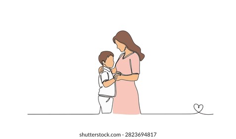 Continuous single line drawing