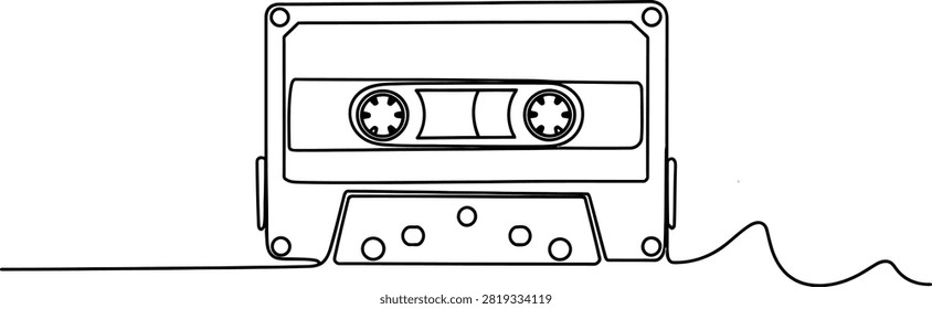Continuous single line drawing