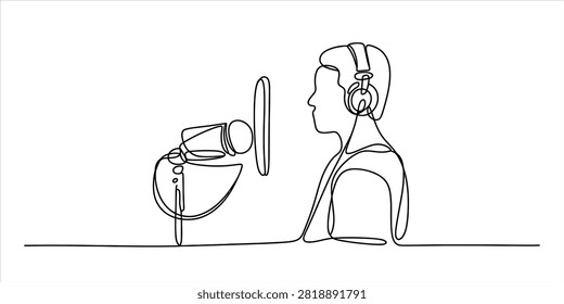 Continuous single line drawing