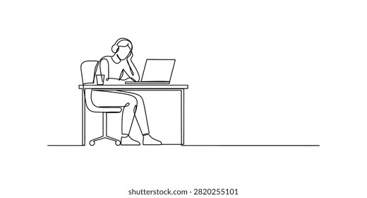 Continuous single line drawing