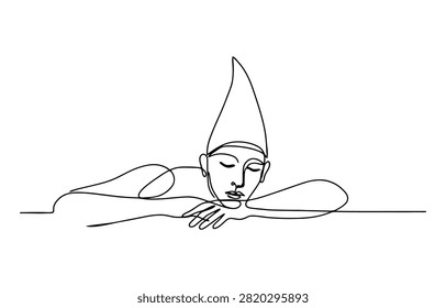 Continuous single line drawing