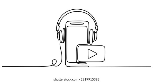 Continuous single line drawing