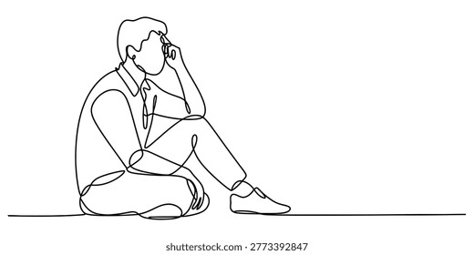 Continuous single line drawing