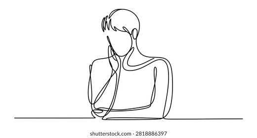 Continuous single line drawing