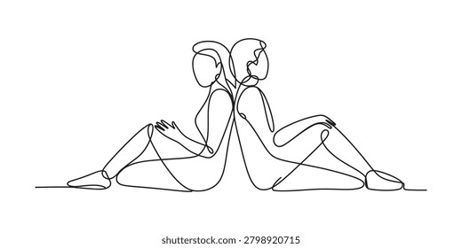 Continuous single line drawing