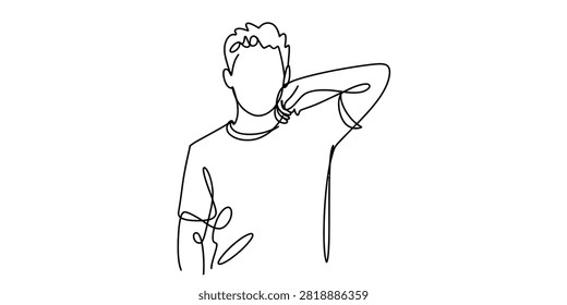 Continuous single line drawing